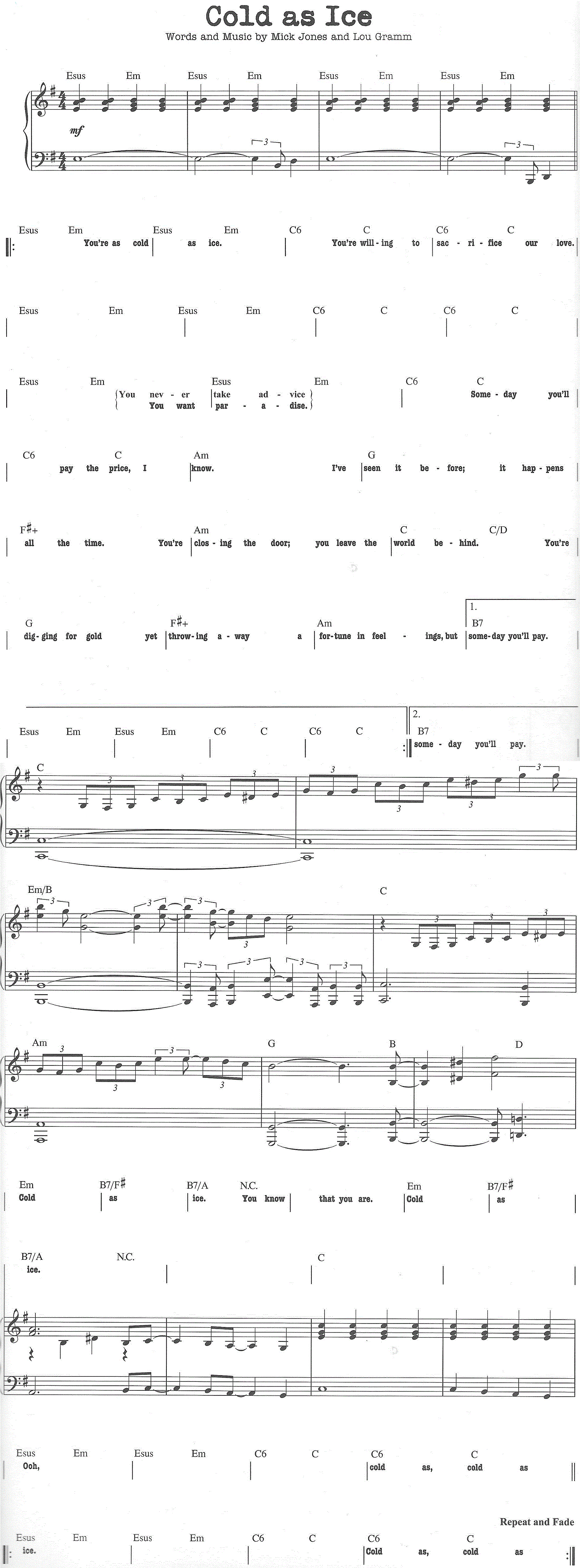 Sheet Music